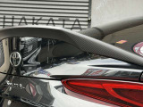 2025年モデル・イタリア製マットクリア・カーボンリヤスポイラー。