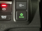 ★ECONスイッチ★ エコドライブを加速しよう!スイッチをONにすると、運転の仕方によるロスを抑え込み燃費をよくするようクルマが頑張ります(*^ー^*)燃費向上にチャレンジ♪