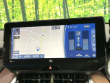【12.3インチワイドナビ】高級感とインパクトのある大型ワイドナビを装備。各種オーディオ操作はもちろん、横長ワイド画面でのマップ2分割表示など、利便性も高いナビです♪