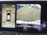 アラウンドビューモニター装備!空から見ているような映像によって不慣れな場所での車庫入れや縦列駐車等はもちろん狭い道でのすれ違いも安心♪