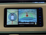 真上から見下ろしたような視点で車とその周囲を確認出来る画面と、車両後方を映し出すバックモニター画面の2つを表示してくれます。