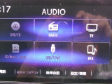 フルセグテレビ搭載。DVD・CD再生にも対応しています。