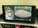 【パノラミックビューモニター】専用のカメラにより、上から見下ろしたような視点で360度クルマの周囲を確認することができます☆死角部分も確認しやすく、狭い場所での切り返しや駐車もスムーズに行えます。