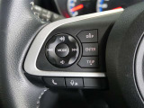 ステアリングスイッチ付き。前方から目を離すことなく操作することが可能です