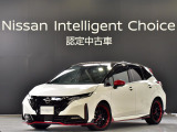 令和4年式 オーラ NISMO です。ボディカラーはピュアホワイト/スーパーブラック2トーンです。