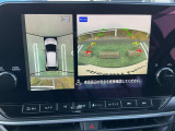アラウンドビューモニターで車の周辺状況をナビ画面で確認できます☆