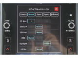 「ドライブモードセレクト&電子制御ダンパー」をSTIスポーツだけに装備、モード設定をタッチパネルで変更でき、スポーティな足回り&ハンドリングだけでなくマイルド&コンフォートな乗り味まで変更ができます