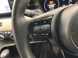 ステアリングにオーディオ操作スイッチが付いています。オーディオ画面に直接タッチしなくても操作が出来ますので、運転に集中できます。