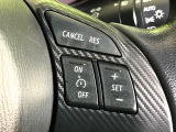 【クルーズコントロール】高速道路もラクラク走行。アクセルを離しても一定速度で走行ができ、長距離運転時の負担を軽減!加速・減速も簡単なスイッチ操作で調整できます。