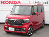 当社試乗車、業務車のN-BOXカスタム(コーディネートスタイル モノトーン)が入庫です。内外装ともにきれいなお車です。