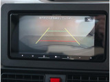 リヤビューカメラで車庫入れも安心です。