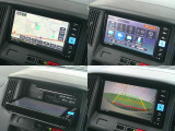 現在では必需品のナビが装備されています。オーディオはAM・FMラジオ・CD・DVD・Bluetooth・SDカード・フルセグTVが使えます。快適ドライブの強い味方です!