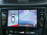 【アラウンドビューモニター】空から見下ろした映像がナビ画面にて確認可能です。駐車もラクラクですよ♪