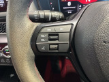 ステアリングにオーディオ操作スイッチが付いています。オーディオ画面に直接タッチしなくても操作が出来ますので、運転に集中できます。