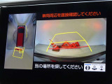 バックガイドモニターを装備しています、車庫入れもラクラクです。パノラミックビューモニターを搭載しています、上からの画像も表示されます。