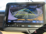 リアカメラ装備で後退時も安心です。リバース連動で画面が切り替わるのでとても便利です。