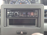 1DINオーディオ搭載。ご納車のその日からお気に入りの音楽でドライブをお楽しみいただけます。