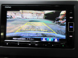 バックカメラの画像です。ガイドラインがスムースな車庫入れをサポートいたします。車庫入れの安心感がアップしますね。