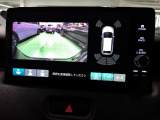 バックカメラの画像です。ガイドラインがスムースな車庫入れをサポートいたします。車庫入れの安心感がアップしますね。