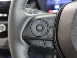 ステアリングスイッチ付き。前方から目を離すことなく操作することが可能です。
