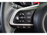 運転中に手を離さなくてもハンズフリー電話や音声認識、オーディオ操作やマルチインフォメーションディスプレイ内の表示切替えが出来るスイッチ付。走行中に視線を逸らさず出来る手元操作は安全運転につながります。