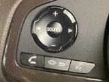 ステアリング左手側にオーディオ関連のコントロールスイッチを配置しています。操作時は視線を逸らすことなく運転に集中できます。