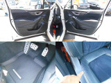 内装カラーはブラック&シルバー!!ご納車後に無いと困る『フロアマット』もしっかり装備!!内装で気になる箇所は運転席右淵の軽微なシワ!!ご遠方にお住まい等で現車確認出来ない方は要チェックです!!!
