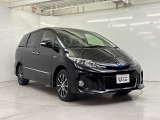 H27年 エスティマハイブリッド アエラス プレミアムエディション 4WDが入庫しました。後席モニター 純正ナビ・バックカメラ・パワーシート・HIDヘッド・両側パワースライドドア