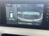 クルマを空から見たような映像が映る、アラウンドビューモニターで、車両周辺の安全確認も一目できます!小さなお子様や障害物も確認できるので、運転のしやすさだけでなく事故防止にも役立ち安心して駐車できます♪