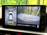 【パノラマモニター】専用のカメラにより、上から見下ろしたような視点で360度クルマの周囲を確認することができます☆死角部分も確認しやすく、狭い場所での切り返しや駐車もスムーズに行えます。