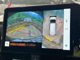 【パノラミックビューモニター】専用のカメラにより、上から見下ろしたような視点で360度クルマの周囲を確認することができます☆死角部分も確認しやすく、狭い場所での切り返しや駐車もスムーズに行えます。