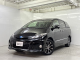 H27年 エスティマハイブリッド アエラス プレミアムエディション 4WDが入庫しました。後席モニター 純正ナビ・バックカメラ・パワーシート・HIDヘッド・両側パワースライドドア