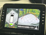 【アラウンドビューモニター】専用のカメラにより、上から見下ろしたような視点で360度クルマの周囲を確認することができます☆死角部分も確認しやすく、狭い場所での切り返しや駐車もスムーズに行えます。