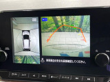 【アラウンドビューモニター】専用のカメラにより、上から見下ろしたような視点で360度クルマの周囲を確認することができます☆死角部分も確認しやすく、狭い場所での切り返しや駐車もスムーズに行えます。