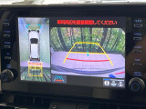 【パノラミックビューモニター】専用のカメラにより、上から見下ろしたような視点で360度クルマの周囲を確認することができます☆死角部分も確認しやすく、狭い場所での切り返しや駐車もスムーズに行えます。