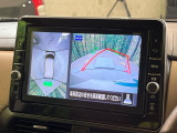 【アラウンドビューモニター】専用のカメラにより、上から見下ろしたような視点で360度クルマの周囲を確認することができます☆死角部分も確認しやすく、狭い場所での切り返しや駐車もスムーズに行えます。