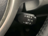 クルーズコントロール機能が付いています。 速度を設定するとアクセルを踏まなくても一定の速度で走ることができます。  高速道路ではとても便利な装置なんです。