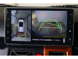 車両を上から見たような映像表示するパノラミックビューモニター付き!