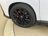 オレンジキャリパー(フロントLEXUSロゴ)装着でよりF SPORTらしい印象になっております。