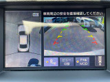 車を真上から見ているように、周囲の状況を把握しながら安心して駐車が行えるアラウンドビューモニター!