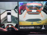 車の真上から見下ろしたような360度視界の良い『アラウンドビューモニター』です♪♪ 苦手な狭い駐車場、暗い所でも確認ができてとっても安心です♪♪