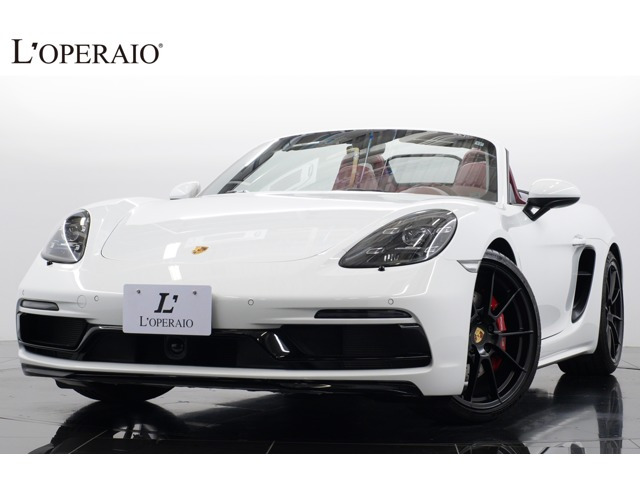718ボクスター GTS 4.0 PDK 1オーナー 左ハンドル 赤革 スポエグ スポ