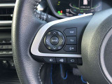 【ステアリングスイッチ】左です。ハンドルから手を離さず、運転に集中したまま手元でオーディオ操作等ができます。