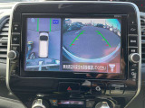 上から見たような画像で車庫入れなどに便利なアラウンドビューモニター