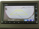 リアワイドカメラシステム!従来の視野に加えて、後方側方を約180&deg;まで見えるワイドビューと、後方を真上から見たような視野で駐車時などに便利なトップダウンビューの3つの視野があります!