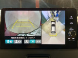 リアカメラ付で、後方をナビ画面で確認。車庫入れも安心です。もちろん、バックギアと連動しています。
