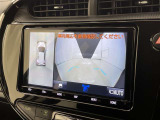 【フロントカメラ】運転席に座った状態で死角になりやすいクルマの前の様子まで確認でき安全ですね♪