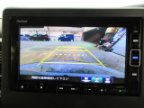 バックカメラの画像です。ガイドラインがスムースな車庫入れをサポートいたします。車庫入れの安心感がアップしますね。
