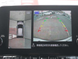 アラウンドビューモニター(車両を上から見たように表示)装着で車庫入れをサポート