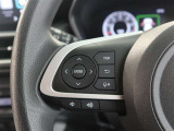ステアリングスイッチ付き。前方から目を離すことなく操作することが可能です。